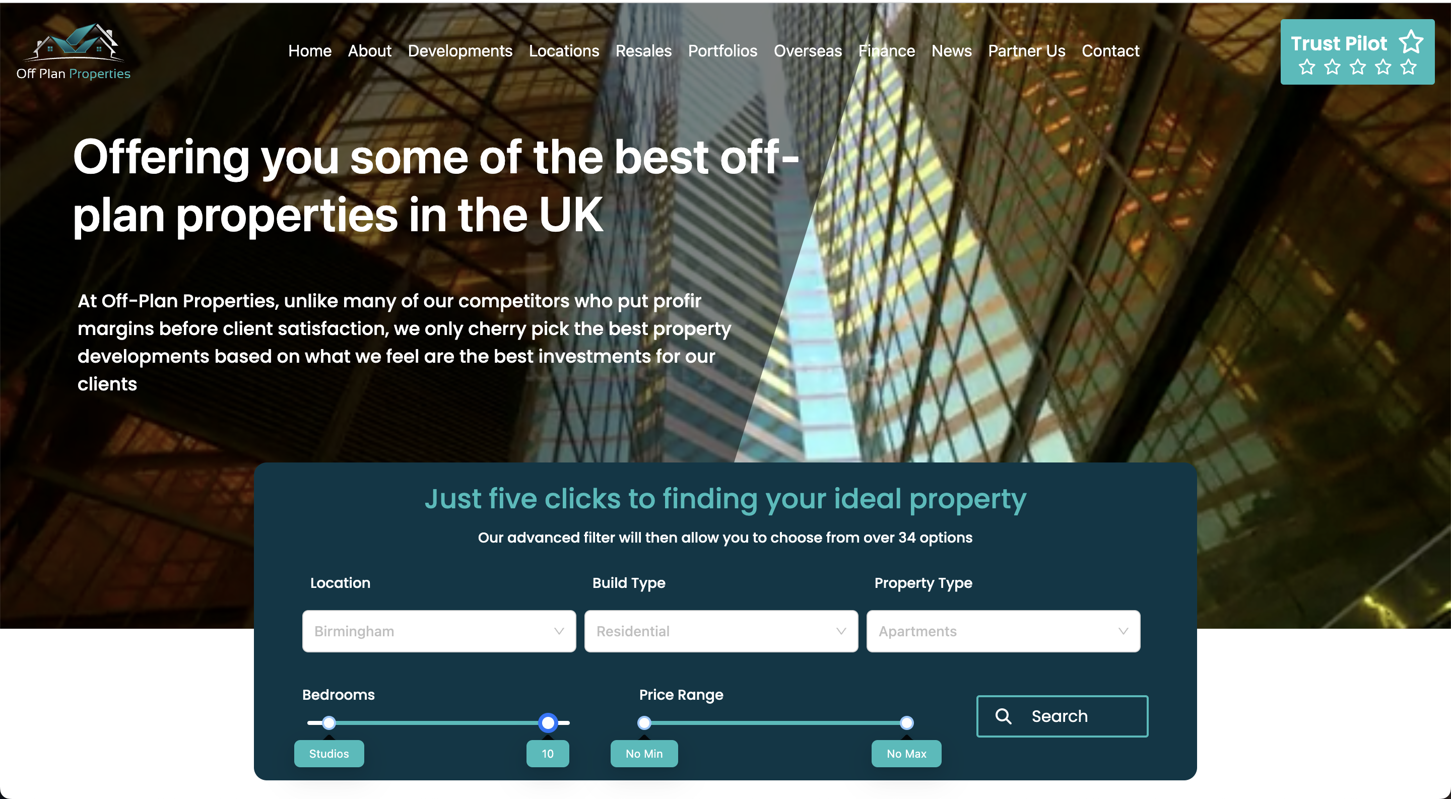 Real Estate Project – Public Site View